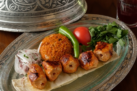 Chicken on a Skawer Beyti Style