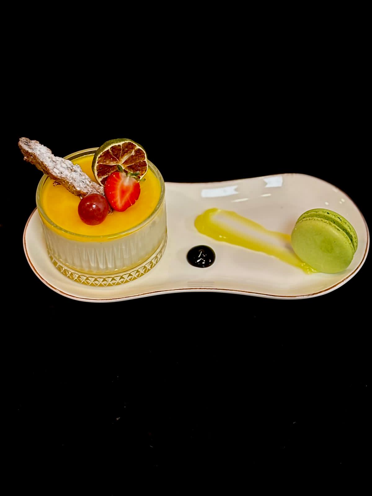  Lemon Panna Cotta(280 Calorie)